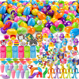 Amy & Benton 100 pre-filled Easter eggs ready for quick egg hunts.