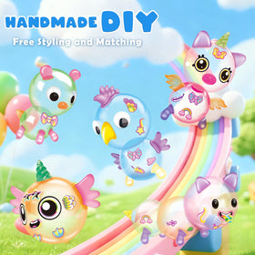 Amy & Benton 3D eyes and stickers add personality to kid-made figures