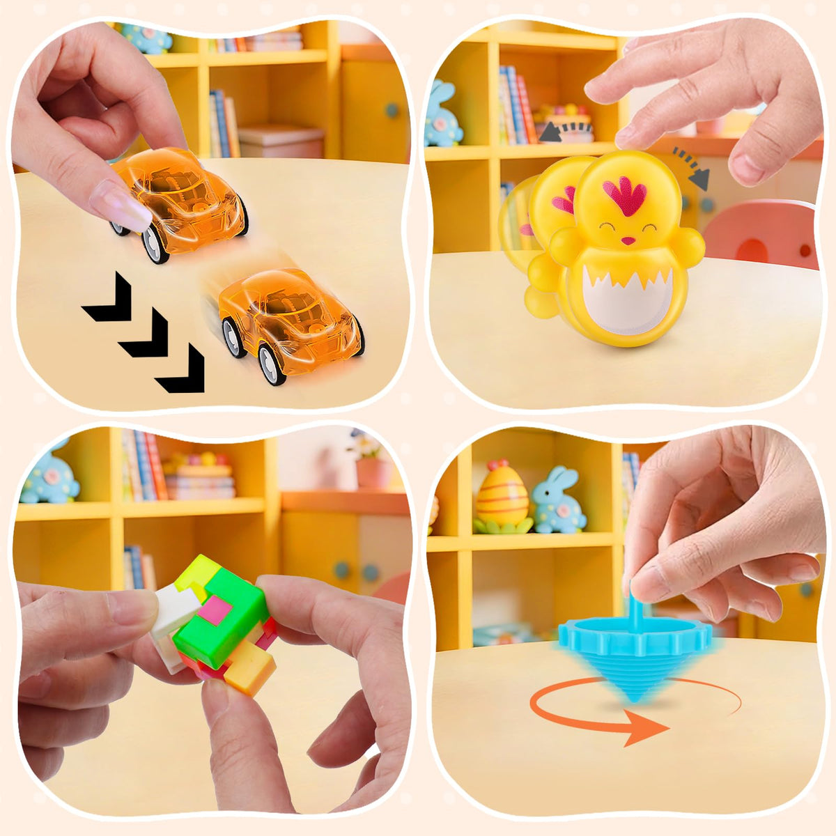 Amy & Benton durable plastic Easter eggs designed for safe play