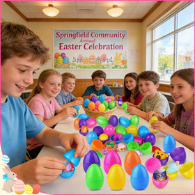 Amy & Benton festive eggs spark joyful Easter moments.
