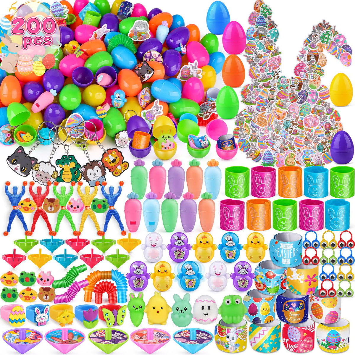 Amy and Benton prefilled Easter eggs ready-to-use for hunts