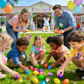 Amy & Benton tiny toys inside eggs for surprise fun.
