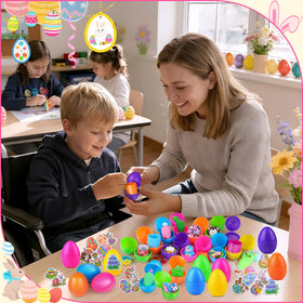 Amy and Benton diverse toy assortment inside for varied play