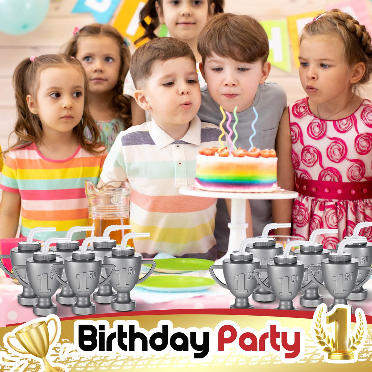 Amyhill 12oz trophy cups hold candies and treats