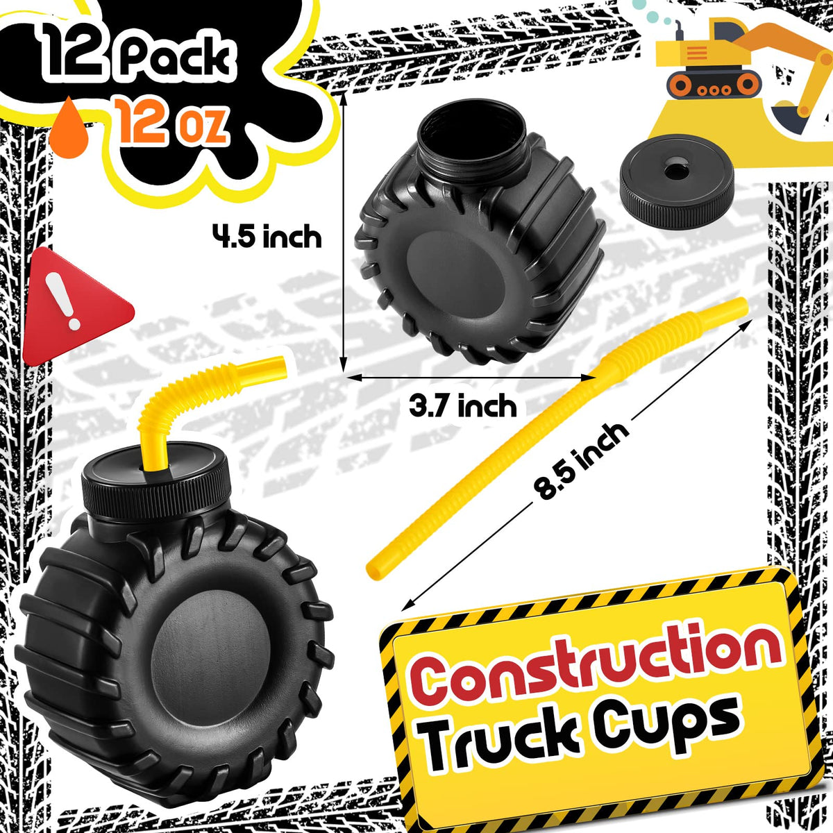 Amyhill truck-tire design cups add playful decor to events