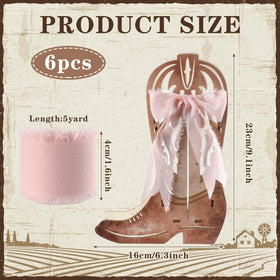 Amyhill wood cowgirl boots details highlight perforated design for decor.