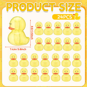 Amyhill yellow duck containers open—easy filling with candies or small toys.