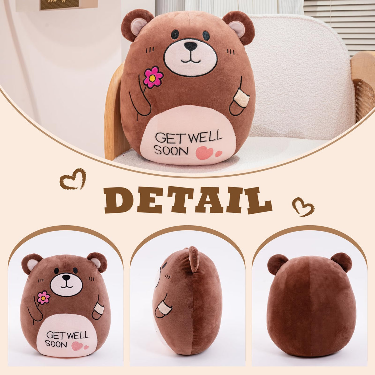 AmyToo gift-ready pillow bear is a thoughtful present choice.