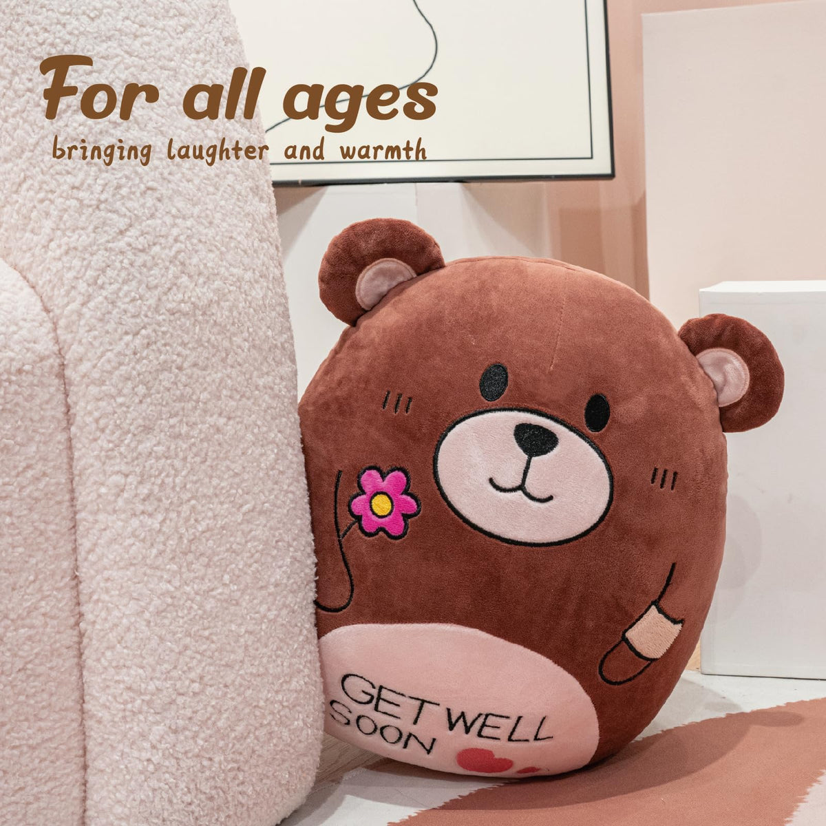 AmyToo soft cotton-filled plush delivers cozy support and hugs.