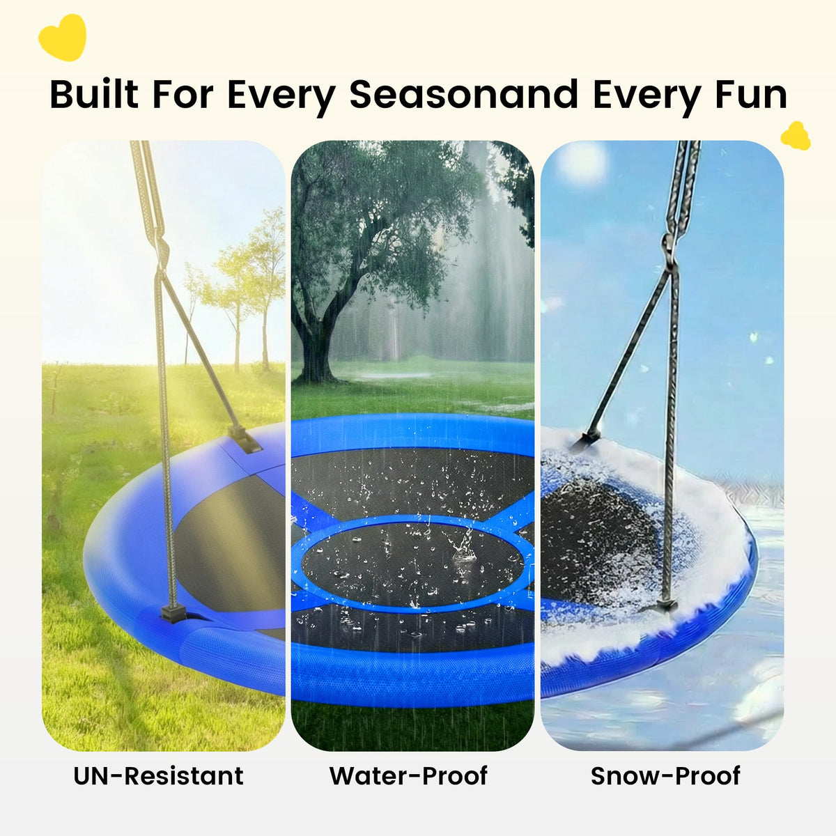 ANAGOO Texlin fabric is waterproof and UV resistant for all weather use