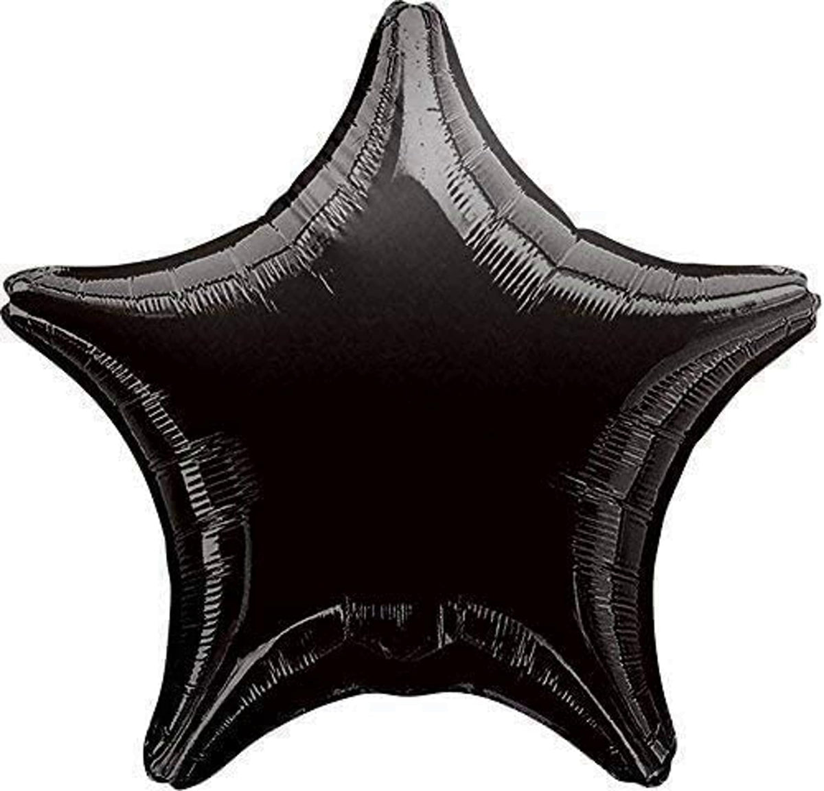 Anagram black star 18in foil balloons frame dramatic accents for action-packed parties.