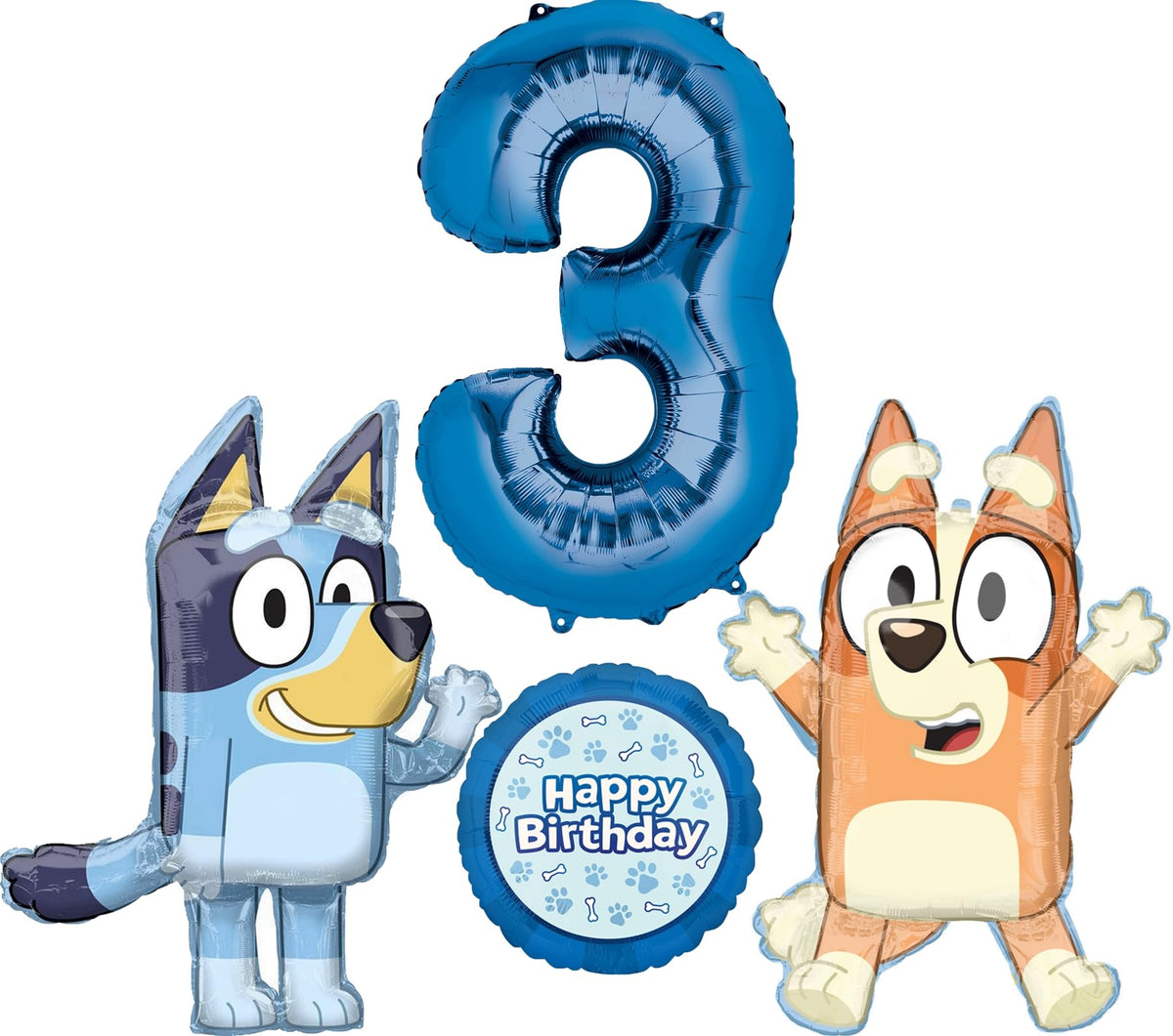 Anagram Bluey 32-inch foil balloon adds a bold centerpiece to your party