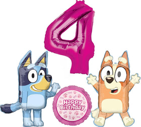 Anagram Bluey 32-inch foil balloon for a bold birthday centerpiece