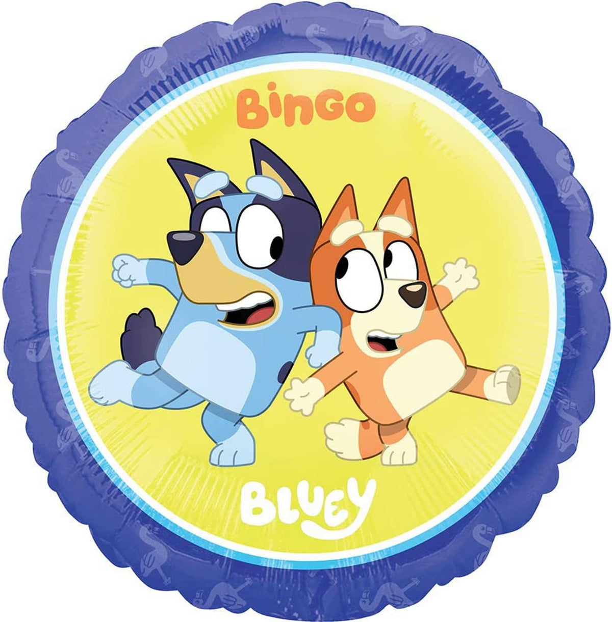Anagram Bluey 17-inch round foil balloon for balanced displays