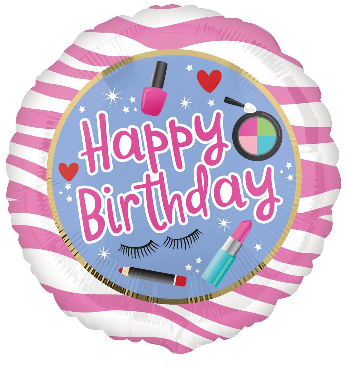 Anagram California Dreaming 19-inch iridescent heart foil balloon adds romantic flair.