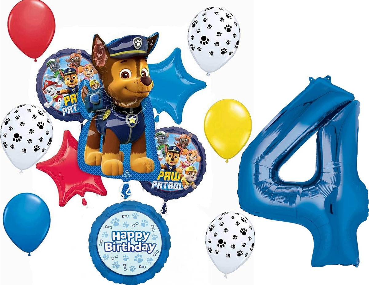 Anagram Chase 31 inch foil balloon centerpiece for birthday decor.