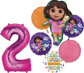 Anagram Dora 31-inch character foil balloon for a striking centerpiece.