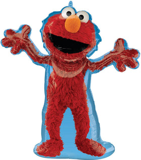 Anagram 32-inch Elmo foil balloon adds a striking Sesame Street centerpiece.