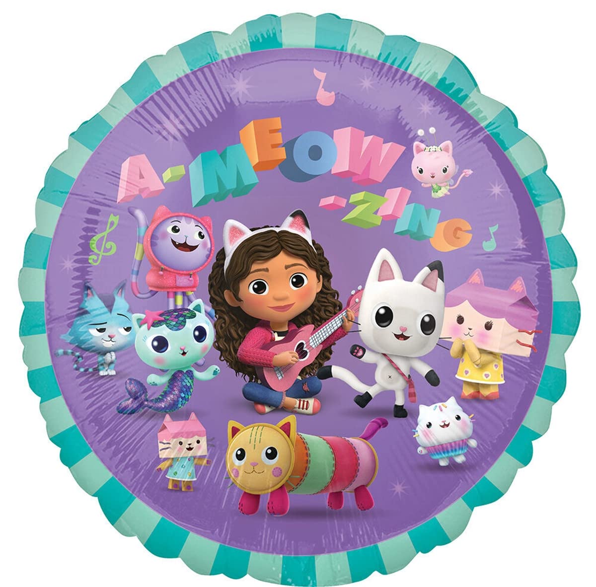 Anagram Gabby 18-inch foil balloon for vivid party accents
