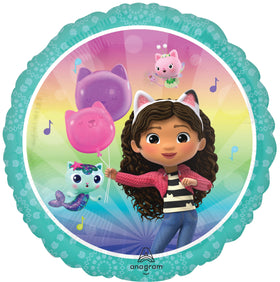 Anagram Gabby star 19-inch foil balloons provide dynamic ceiling or arch accents