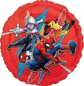 Anagram Giant red 34-inch number 4 foil balloon highlights age milestone.