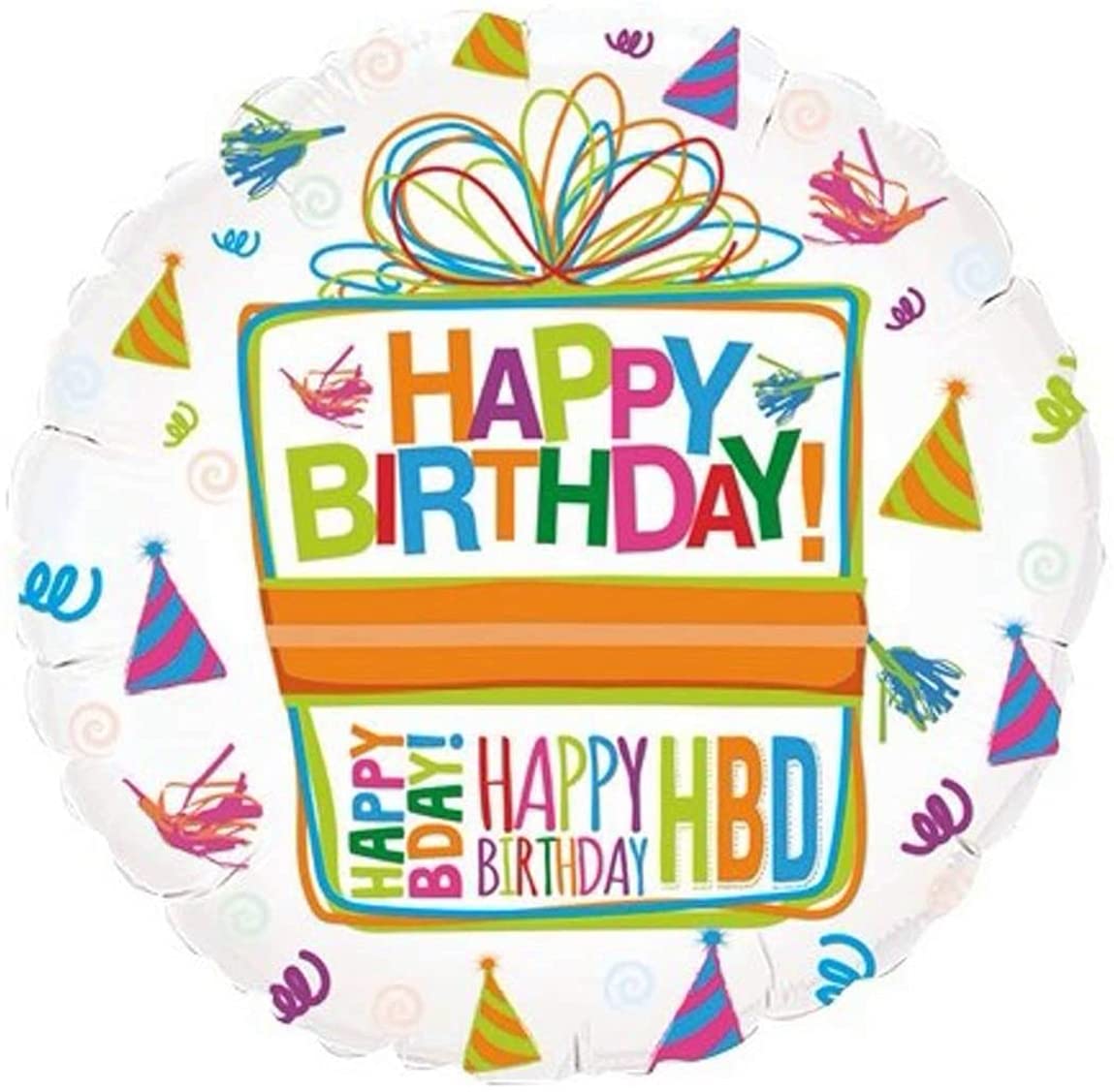Anagram Heart 19in foil balloon for birthday accents