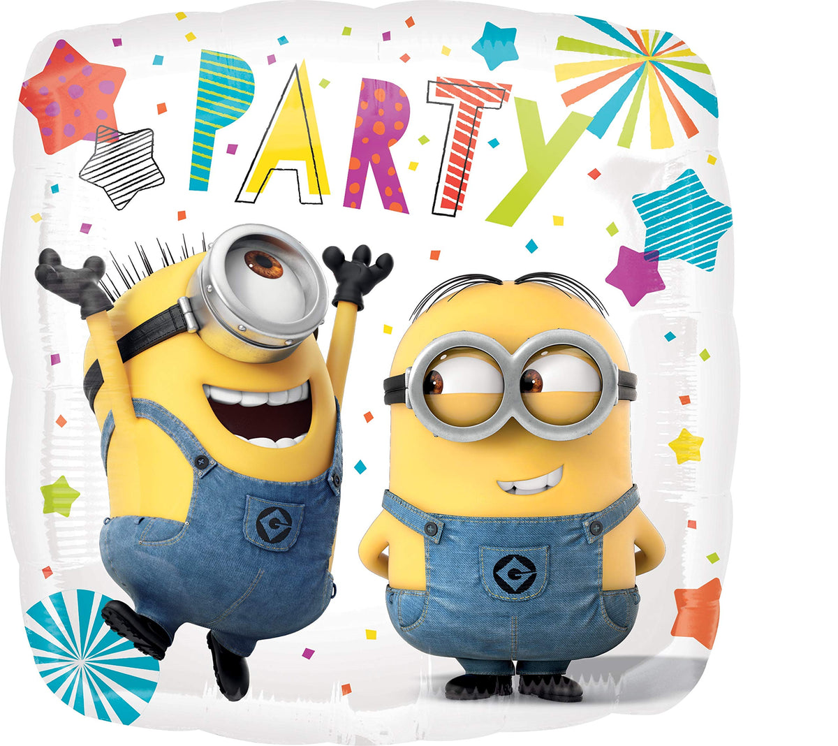 Anagram Minions 18-inch Happy Birthday balloon adds celebratory flair.