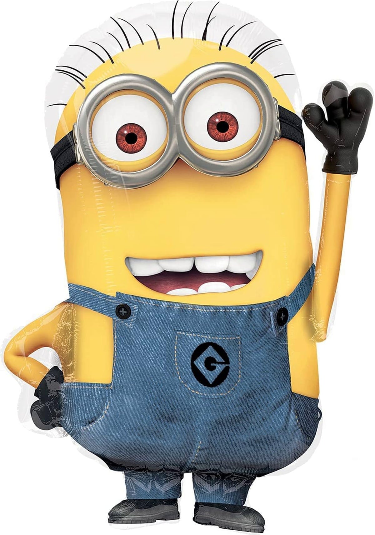 Anagram Minions 61-inch Stacker balloon creates a dramatic centerpiece.
