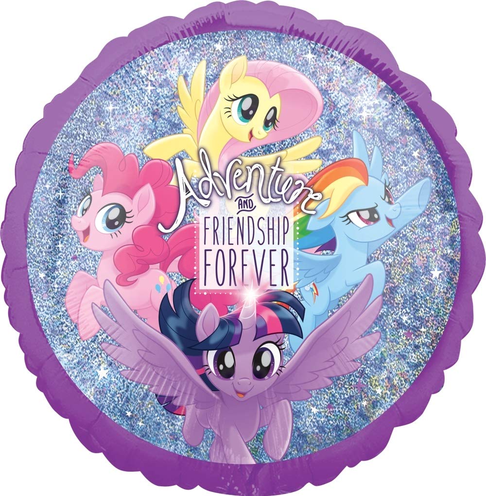 Anagram MLP Adventure Forever 17in foil balloon brightens any cake table display.