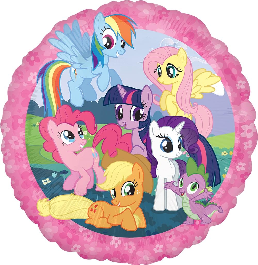 Anagram MLP Group 17in foil balloon energizes party decor and gift table setups.