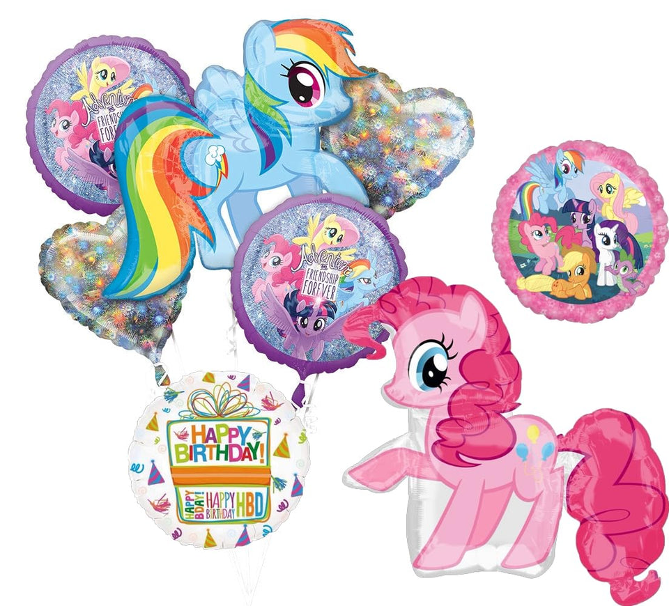 Anagram Rainbow Dash 28in foil balloon for vibrant birthday decor and photo-worthy moments.