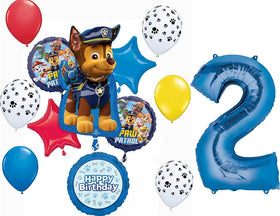 Anagram Paw Pups on Patrol 31-inch Chase foil balloon centerpiece for birthday decor