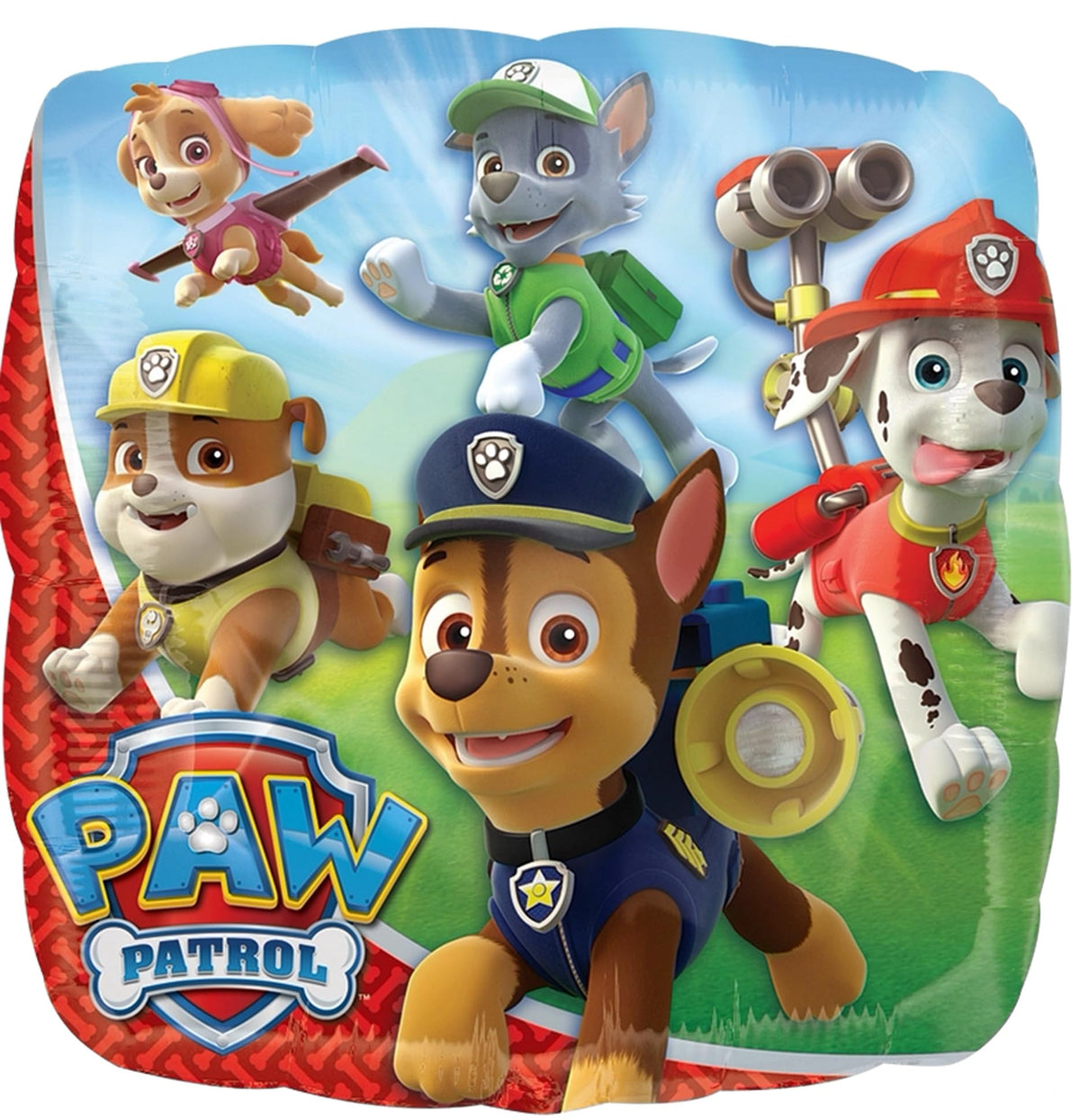 Anagram Paw Pups Patrol yellow 11-inch latex balloon for bright accents.
