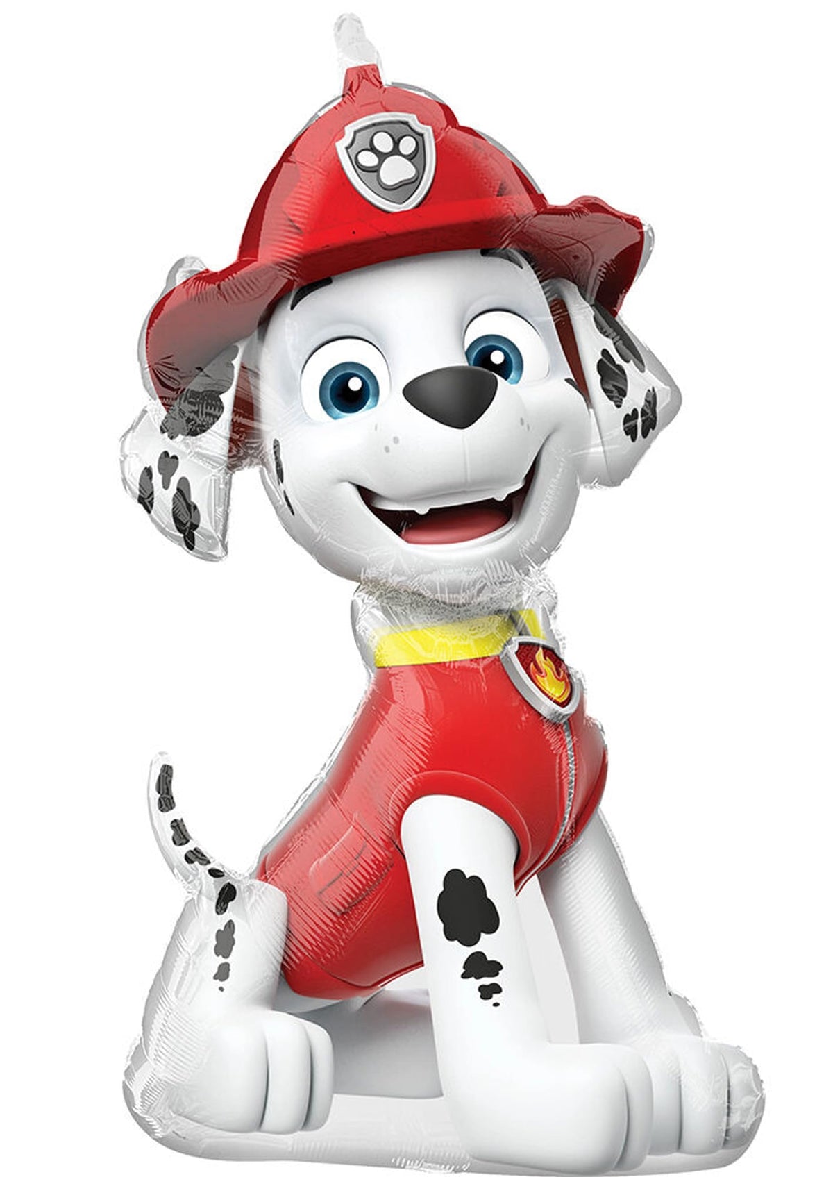 Anagram Paw Pups Round 18-inch foil balloon enhances color balance in bouquet.