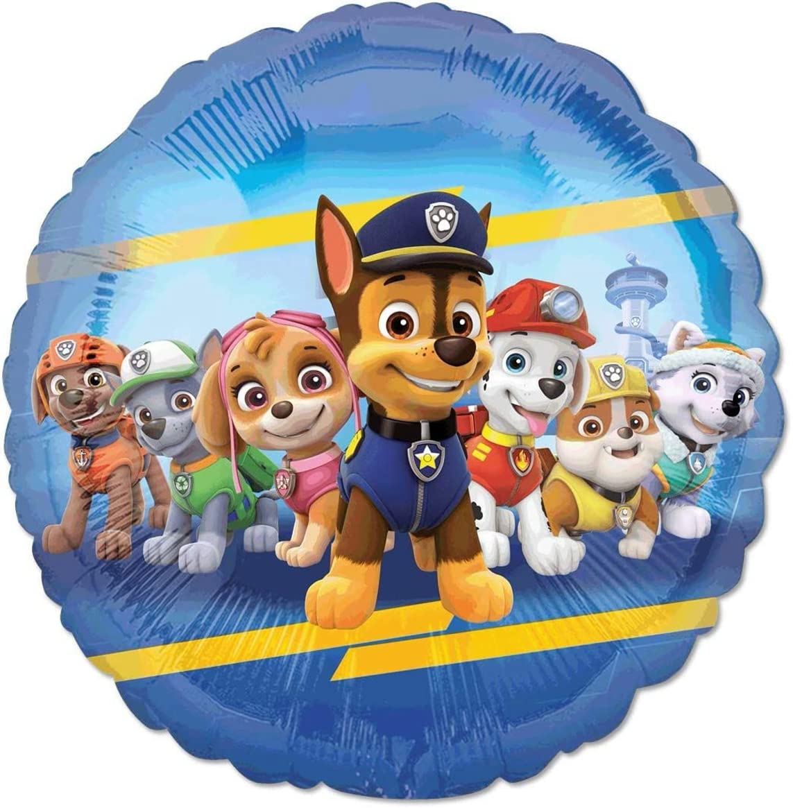 Anagram Paw Pups 17-inch round foil balloons pair complements the theme