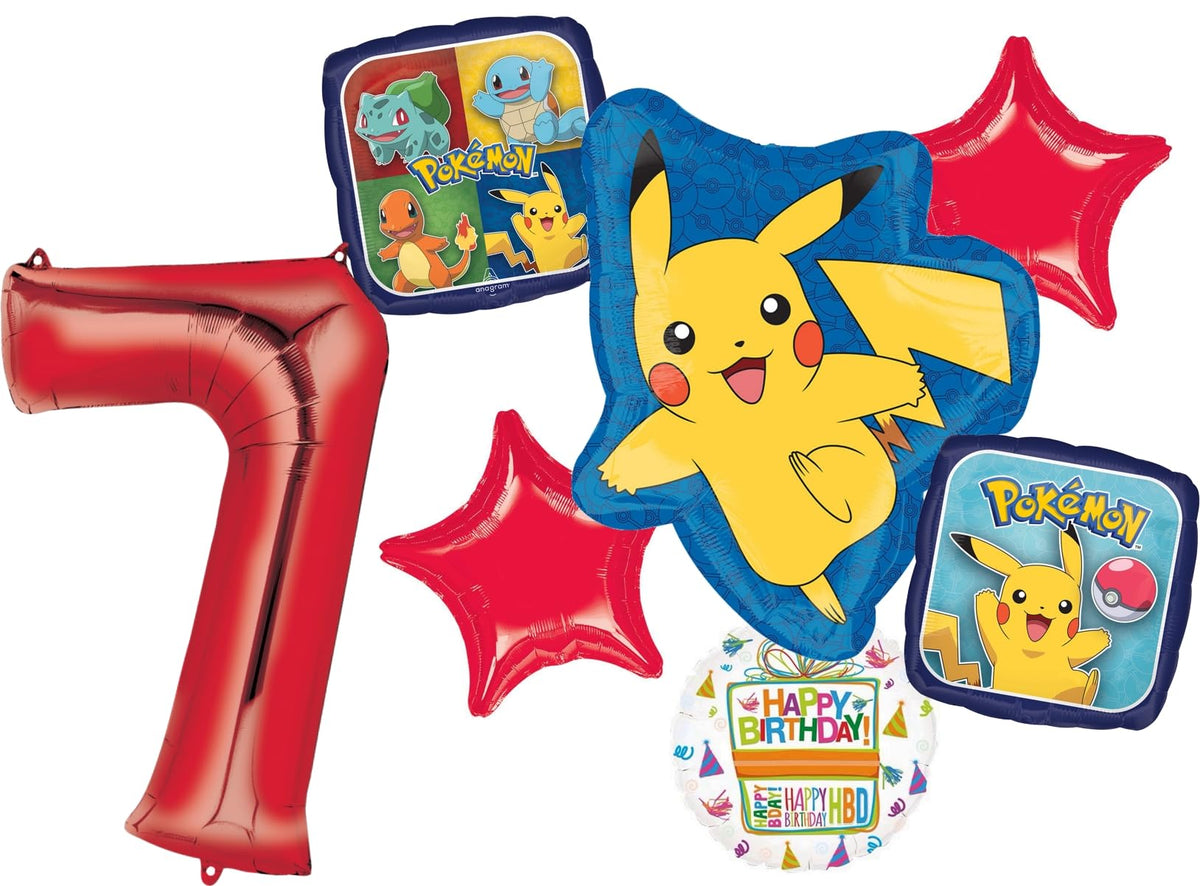 Anagram Pikachu 29-inch jumbo foil balloon enhances party decor