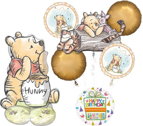 Anagram Pooh AirLoonz 36-inch foil balloon for dramatic party photos.