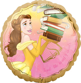 Anagram Belle 17-inch foil balloon adds princess focal point to decor.