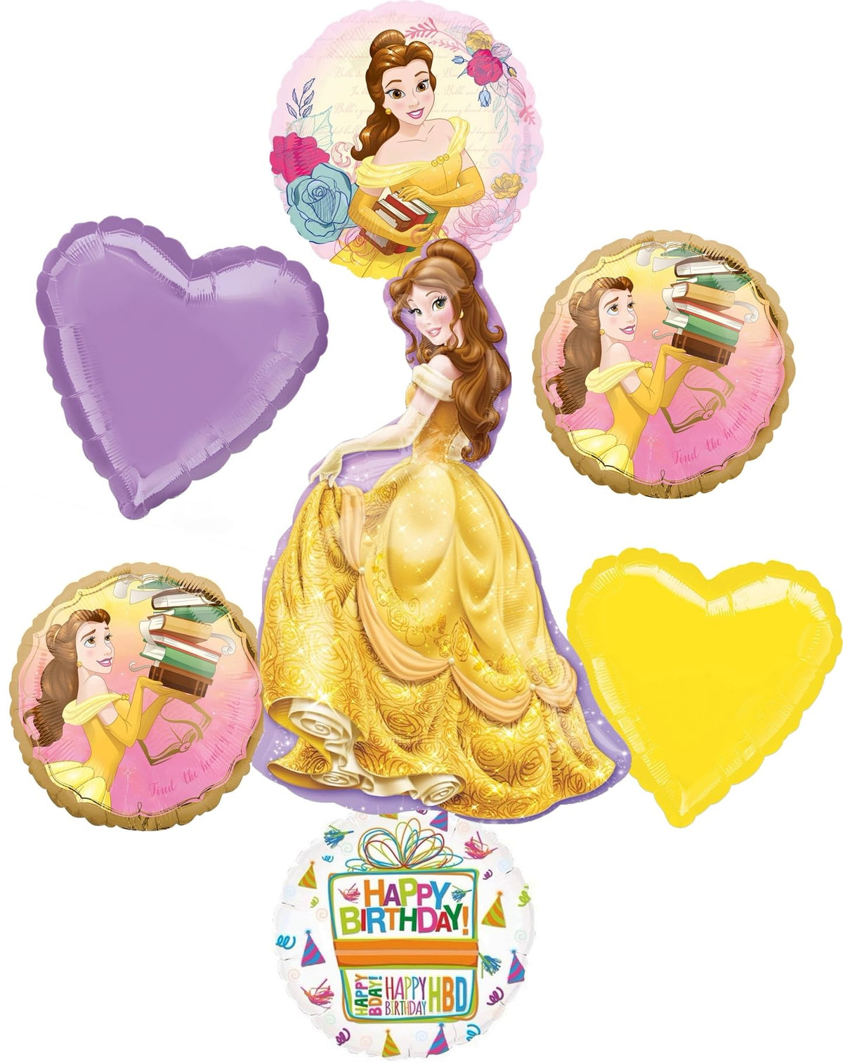 Anagram Belle 39-inch foil balloon centerpiece for a dramatic party moment.