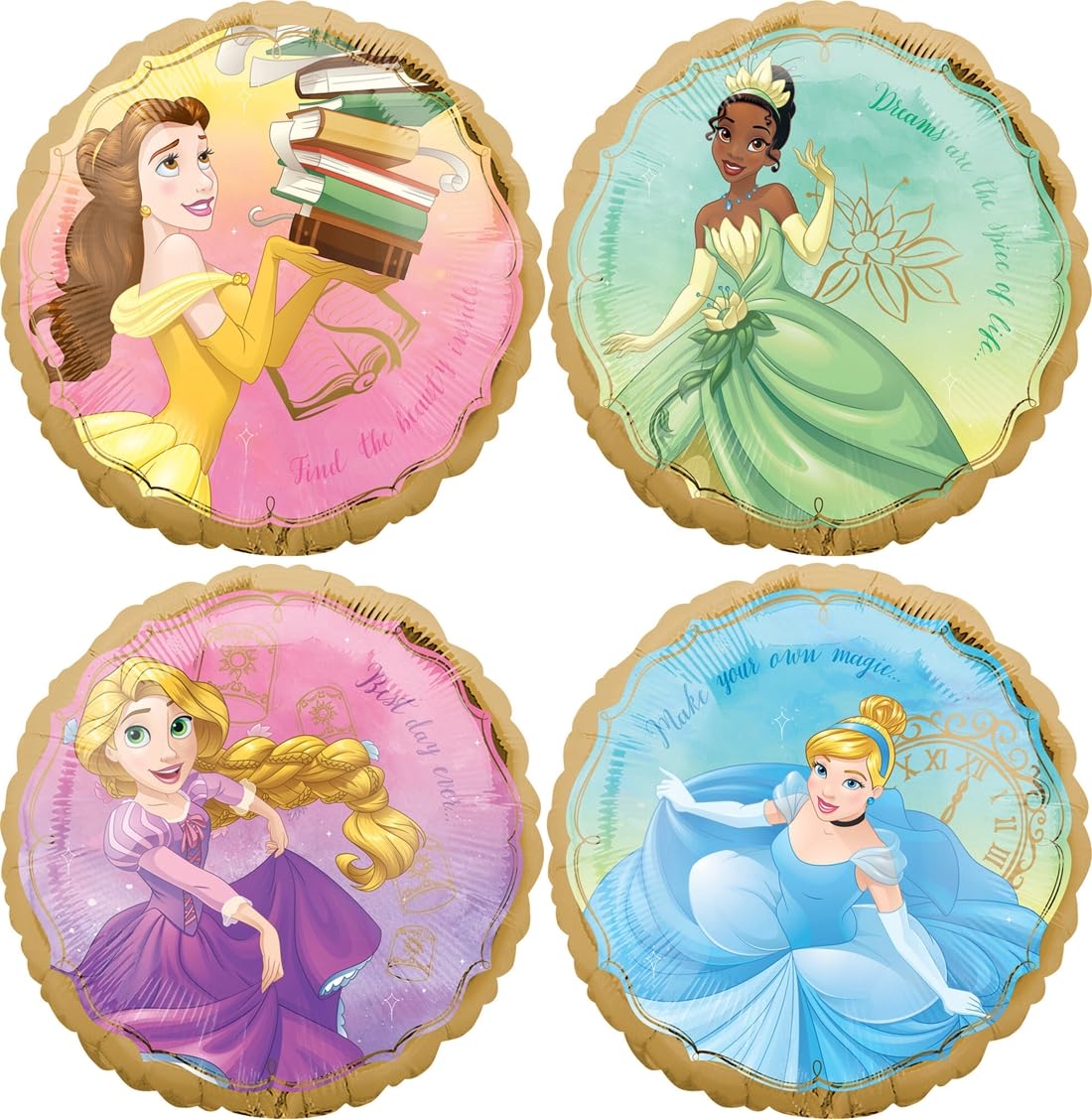 Anagram Princess Castle 53-inch two-sided foil balloon enhances photo backdrops and balloon garland