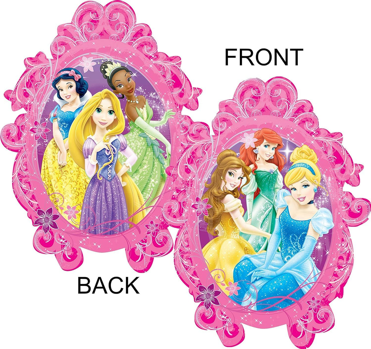 Anagram Princess mirror balloon 31-inch creates a stunning reflection for photos.