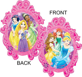 Anagram Princess mirror balloon 31-inch creates a stunning reflection for photos.