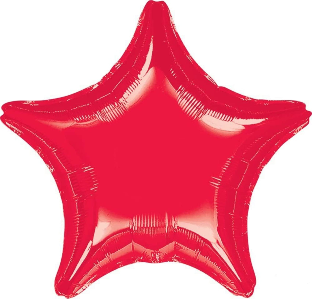 Anagram red star 18-inch foil balloon pair boosts ceiling decor