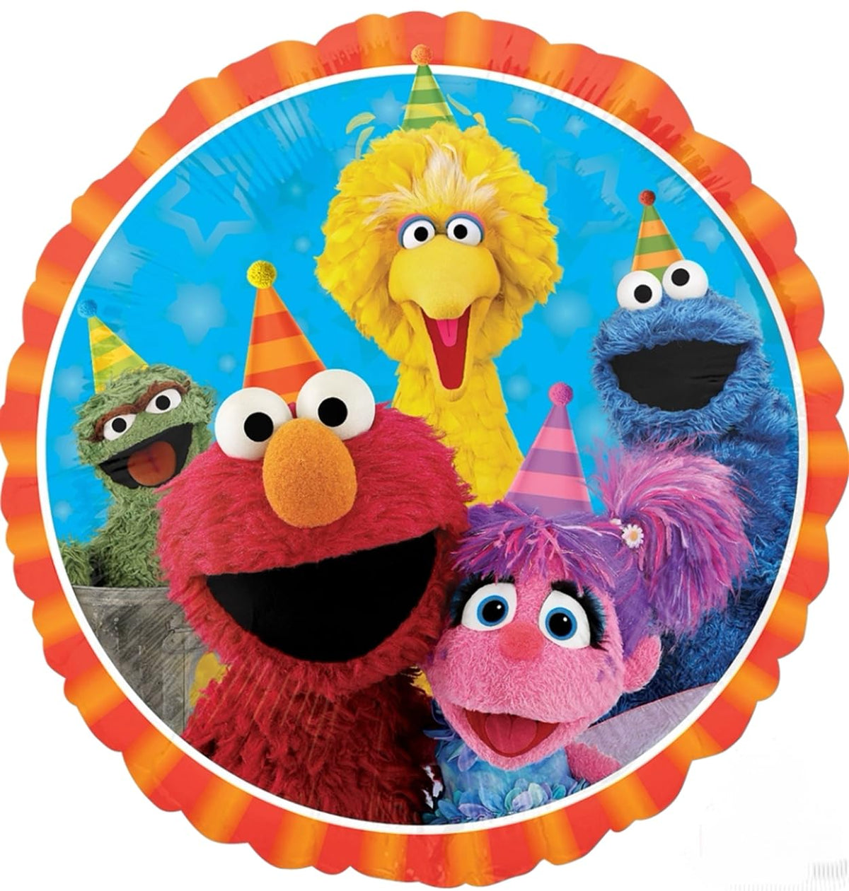 Anagram Sesame Street 17-inch foil balloon pair boosts color and whimsy.