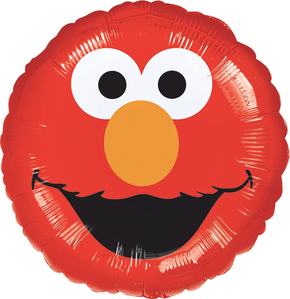 Anagram Sesame Street 17-inch foil balloon displays iconic characters for lively photos