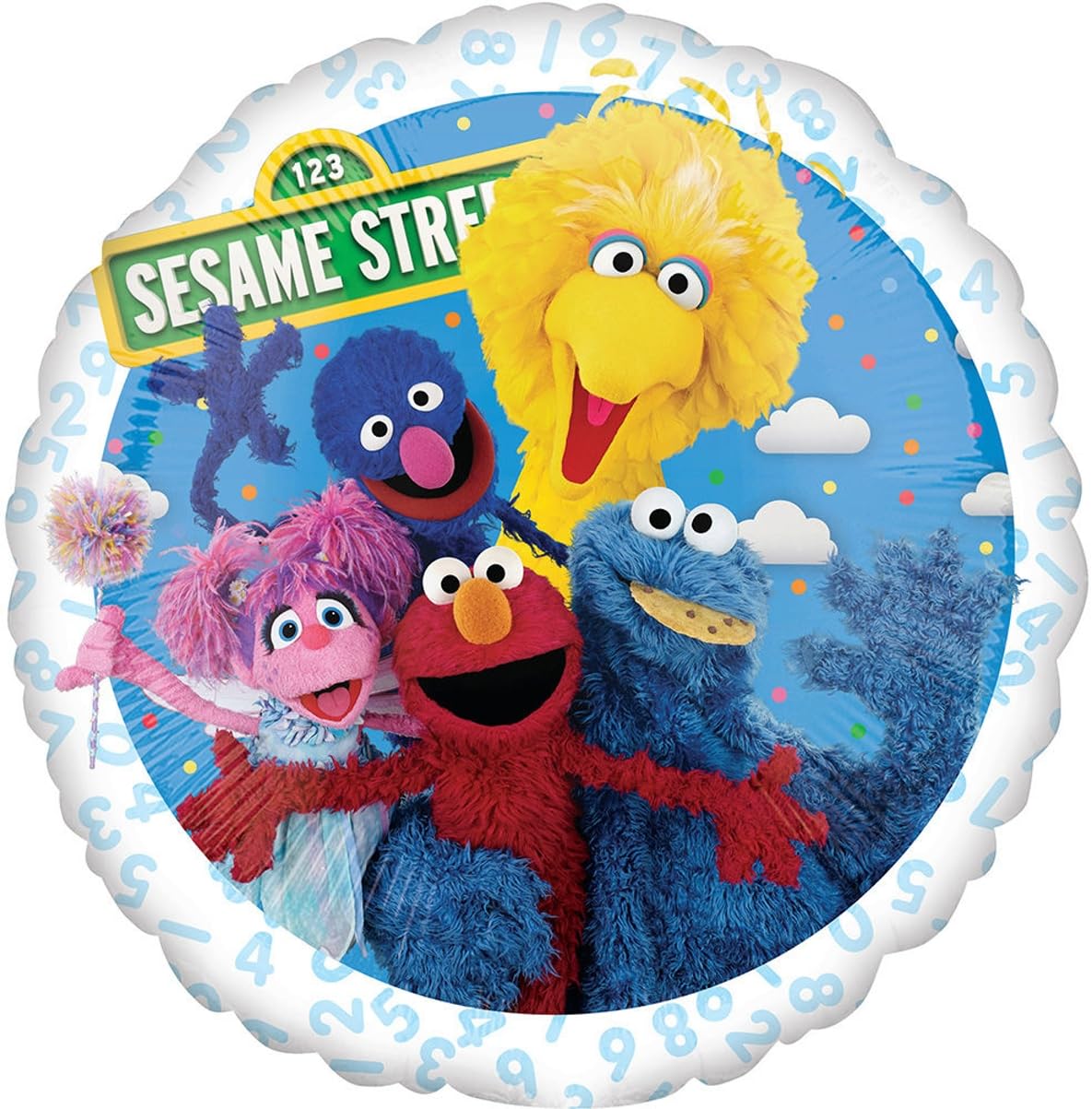 Anagram 17-inch Sesame Street foil balloon (second) complements the set beautifully.