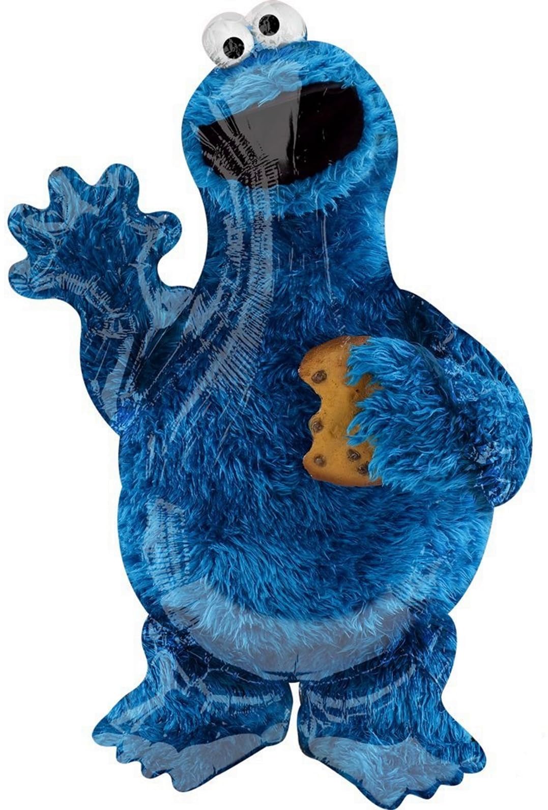 Anagram 17-inch Sesame Street group foil balloon enhances party photo corners.