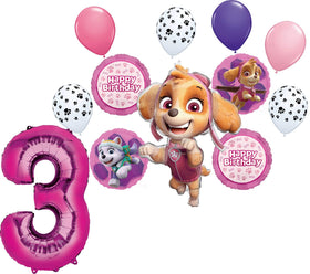 Anagram Skye and Everest 36-inch foil balloon, bold birthday centerpiece.