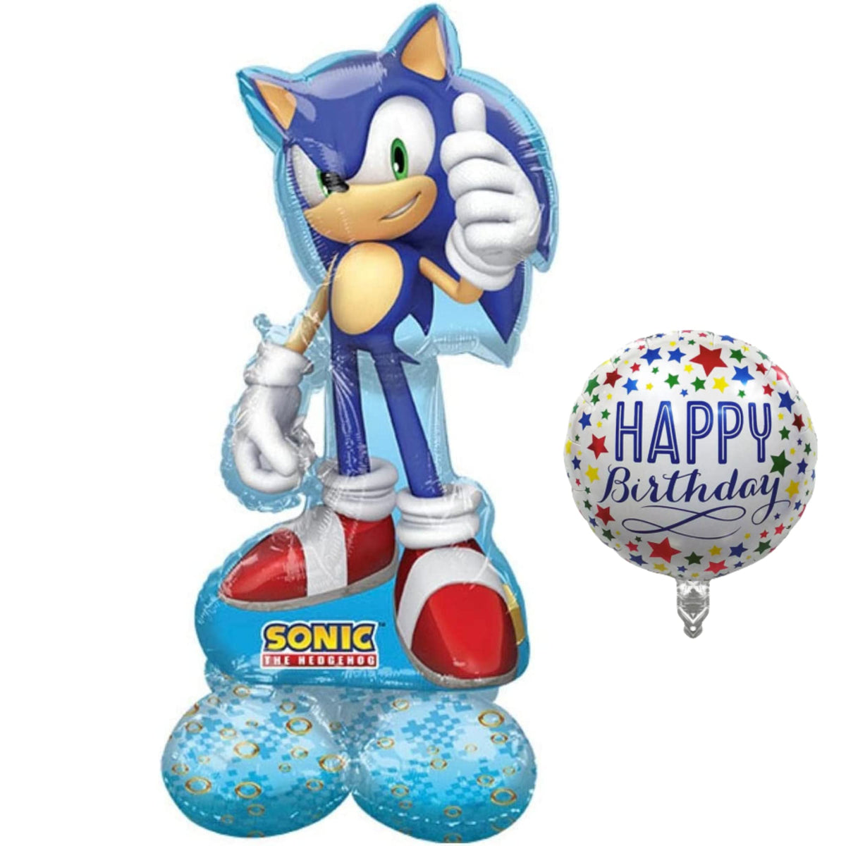 Anagram Sonic 53-inch Airloonz balloon for vibrant party decor and memorable photos