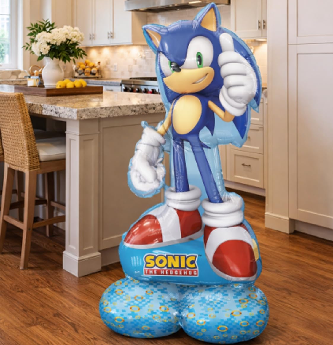 Anagram Sonic Airloonz 17-inch round balloons add vibrant Sonic accents